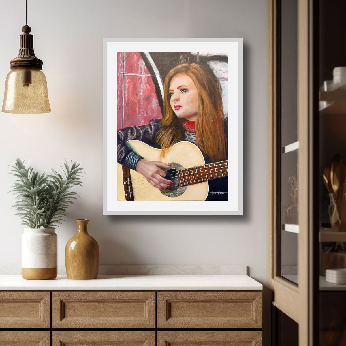 Already on the Bus - 18”W x 24”H x .75”D w/frame