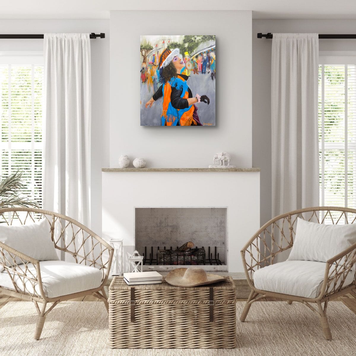 Dancing in the Street - 24”W x 30”H x 1.5”D