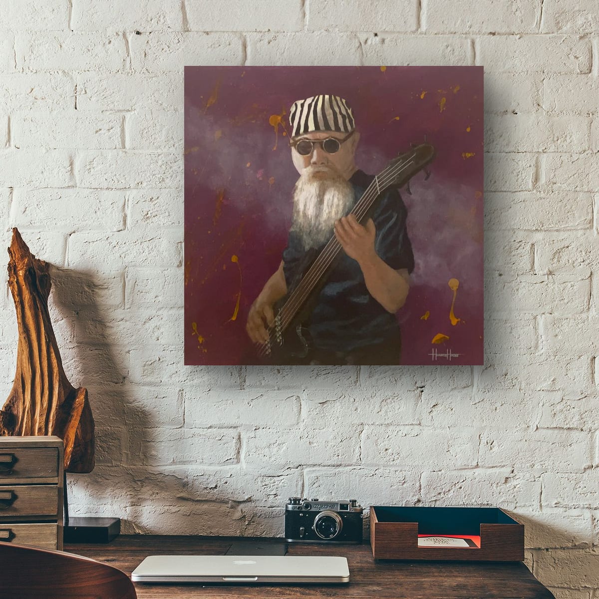 Groovin on a Moonbeam - 20”W x 20”H x 0.75”D