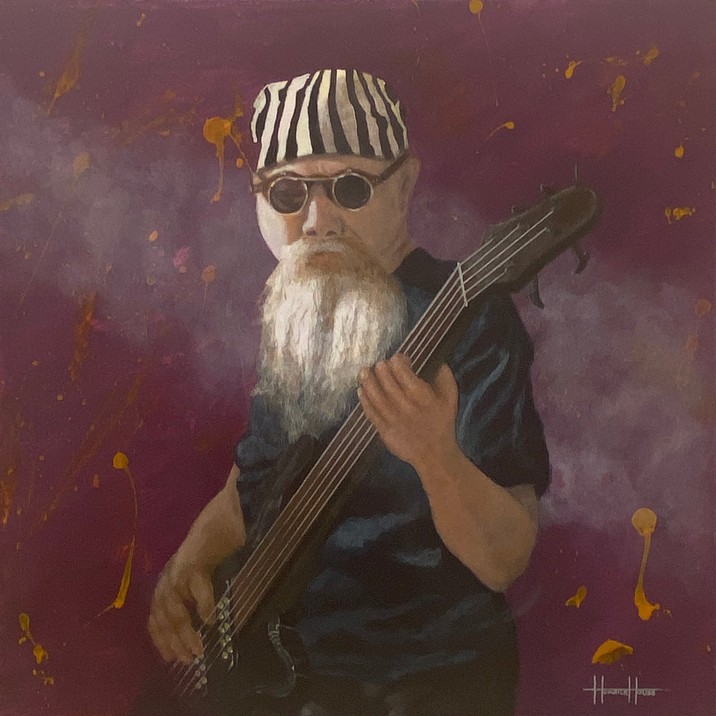 Groovin on a Moonbeam - 20”W x 20”H x 0.75”D