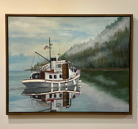 Reflections 28”W x 22”H x .75”D - Original w/frame (SOLD)