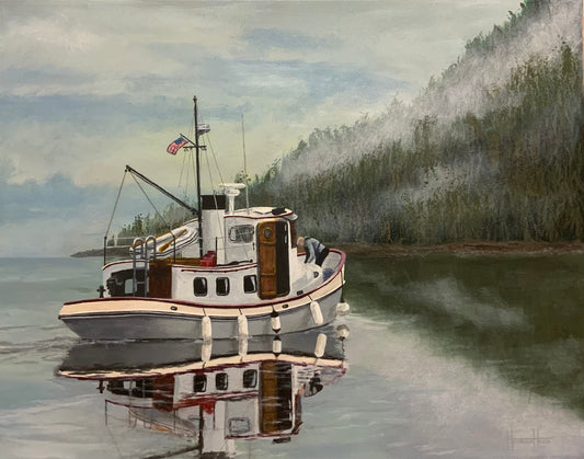 Reflections 28”W x 22”H x .75”D - Original w/frame